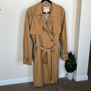 🌼🌸Women Lined Relaxed Trench Coat NWOT Size L